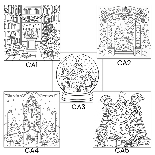 Mon livre personnalisé 30 Coloriages - Winter 2025