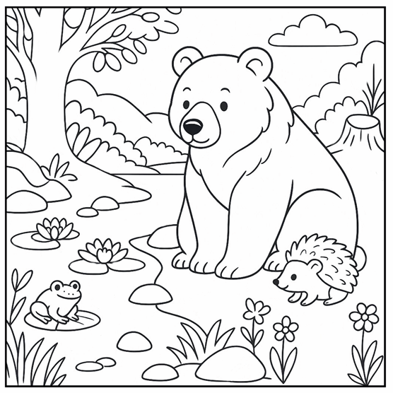Livre de coloriage - Douce Nature