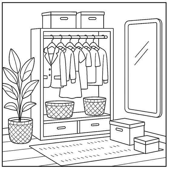 Livre de coloriage - Sweet Home