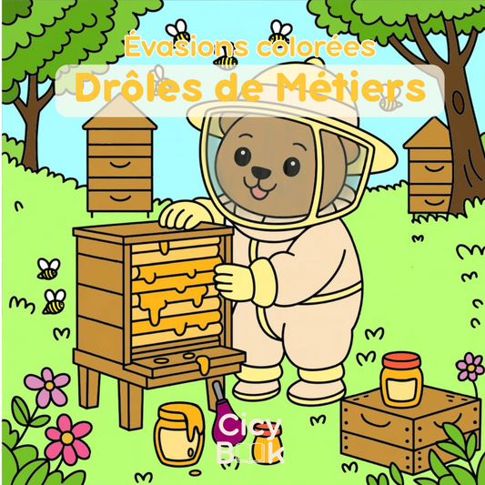 Livre de coloriage - Drôles de Métiers