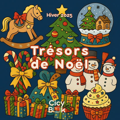 Mini livre de Coloriage Hiver 2025 - Trésors de Noël