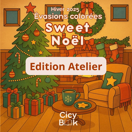 Livre de coloriage - Sweet Noël - Édition Atelier