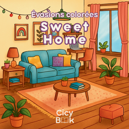 Livre de coloriage - Sweet Home