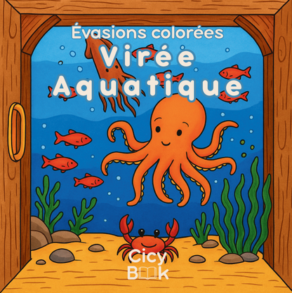 Livre de coloriage - Virée Aquatique