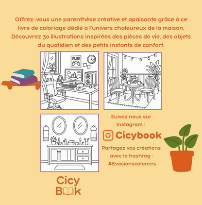 Livre de coloriage - Sweet Home