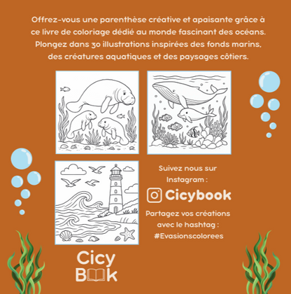 Livre de coloriage - Virée Aquatique
