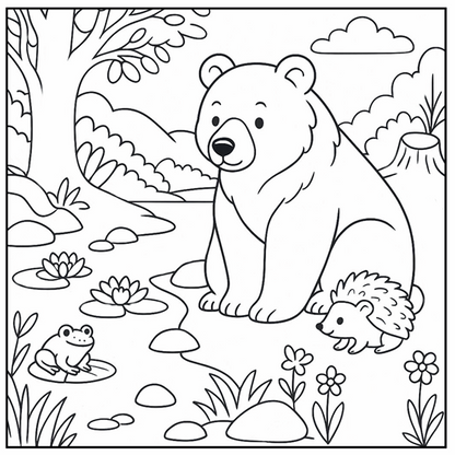 Livre de coloriage - Douce Nature