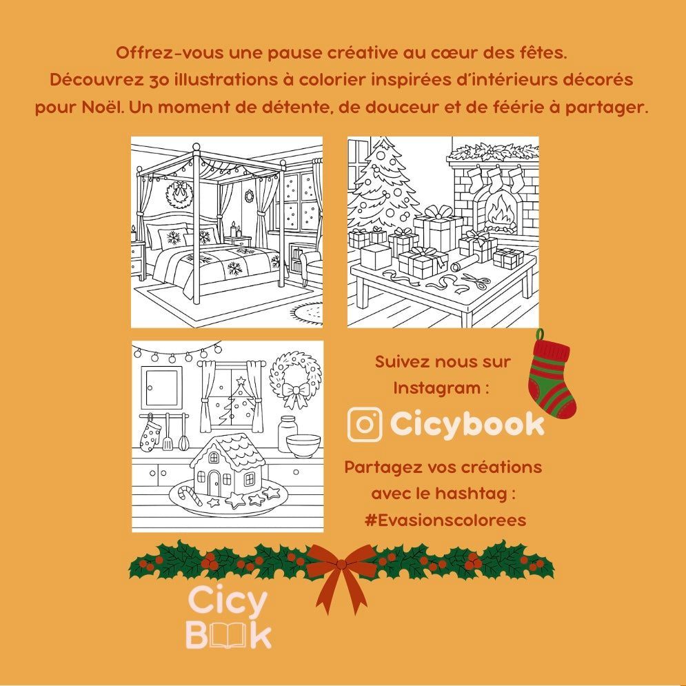 Livre de Coloriage Hiver 2025 - Sweet Noël
