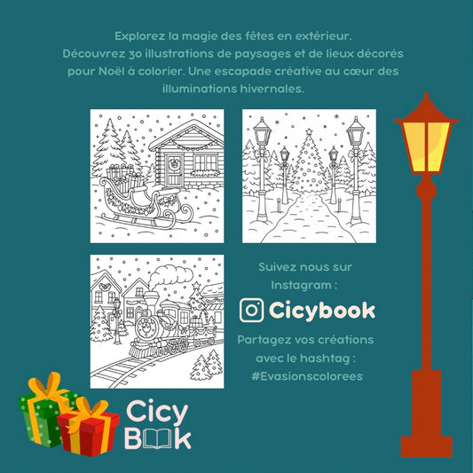 Livre de Coloriage Hiver 2025 - Merveilles d’Hiver