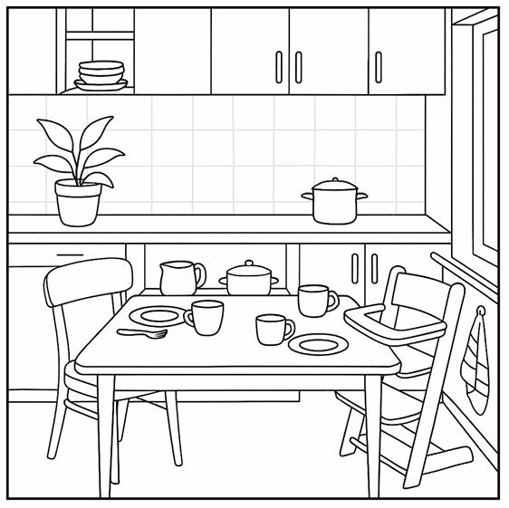 Livre de coloriage - Sweet Home