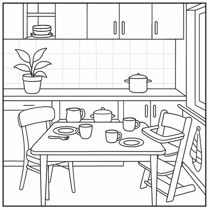 Livre de coloriage - Sweet Home