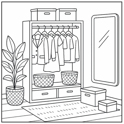 Livre de coloriage - Sweet Home
